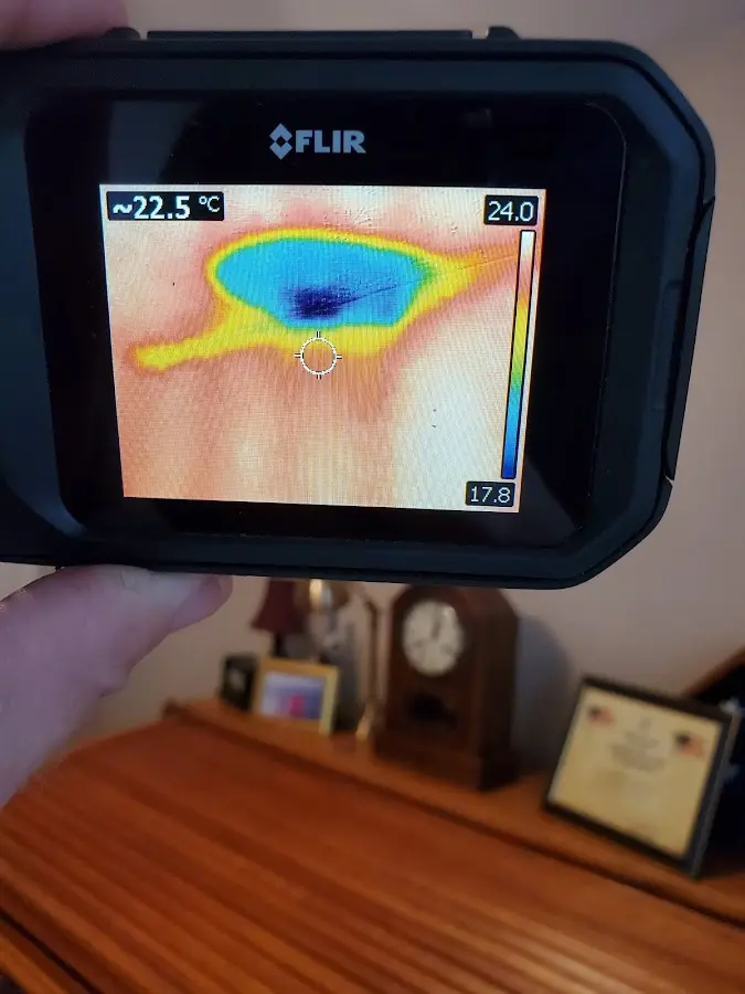 Thermal imaging inspection for water damage in Howard