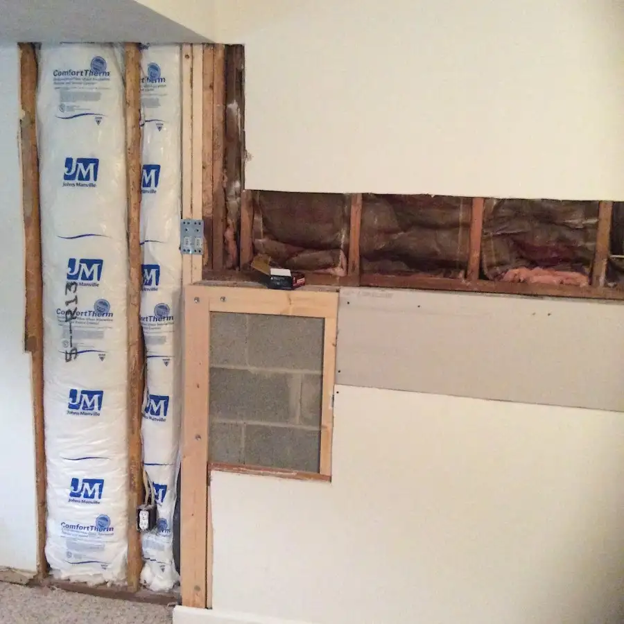 Wall insulation replacement during Contents Cleaning & Restoration in Howard